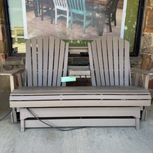 Load image into Gallery viewer, Taupe Adirondack Loveseat Rocker
