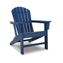 Load image into Gallery viewer, Blue Adirondack Outdoor Chair
