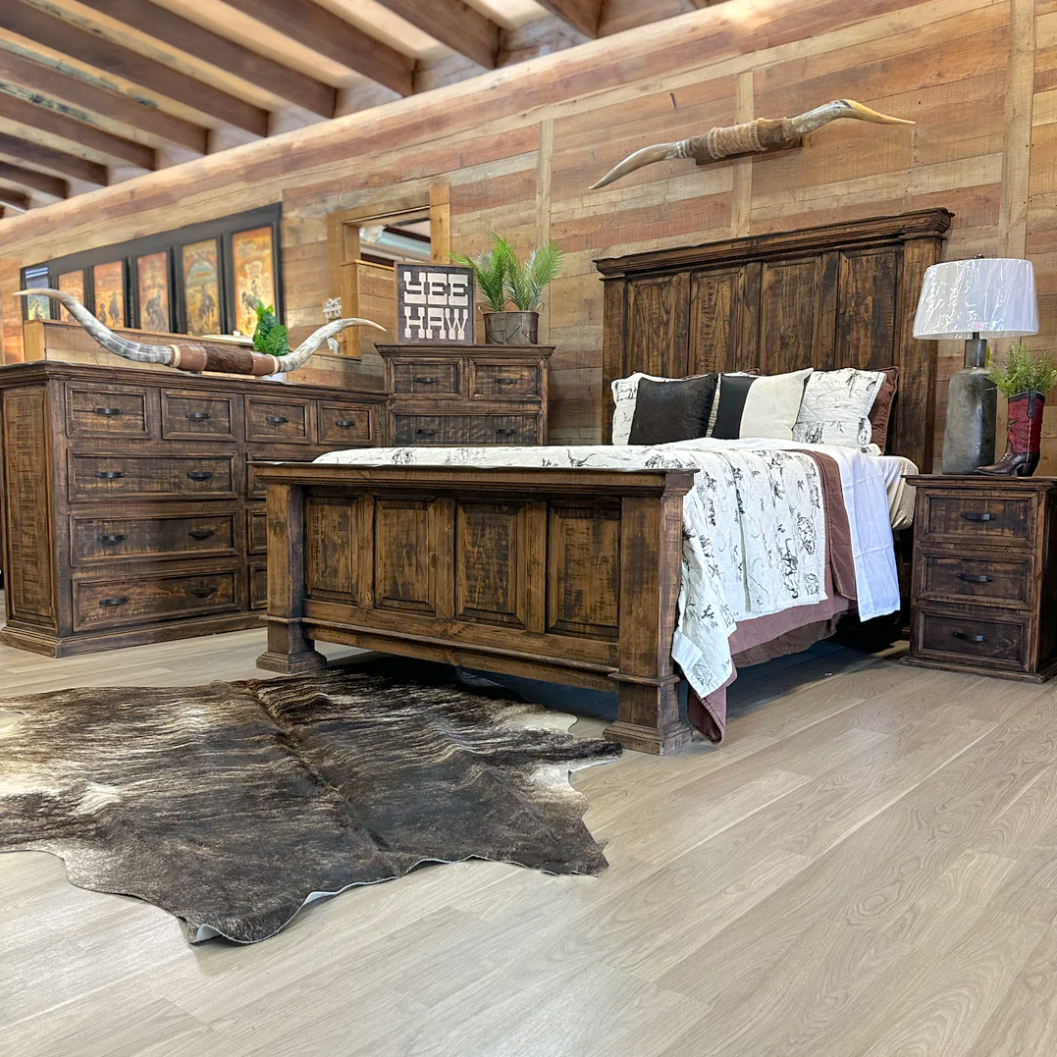 bed and dresser Deadwood Bedroom Set – Rustic Furniture Depot