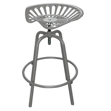 Load image into Gallery viewer, Gray Tractor Stool