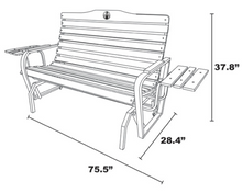 Load image into Gallery viewer, Iron Grove Glider w/ Side Trays