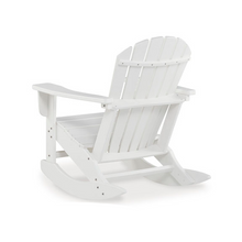 Load image into Gallery viewer, White Adirondack Rocking Outdoor Chair