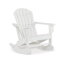 Load image into Gallery viewer, White Adirondack Rocking Outdoor Chair