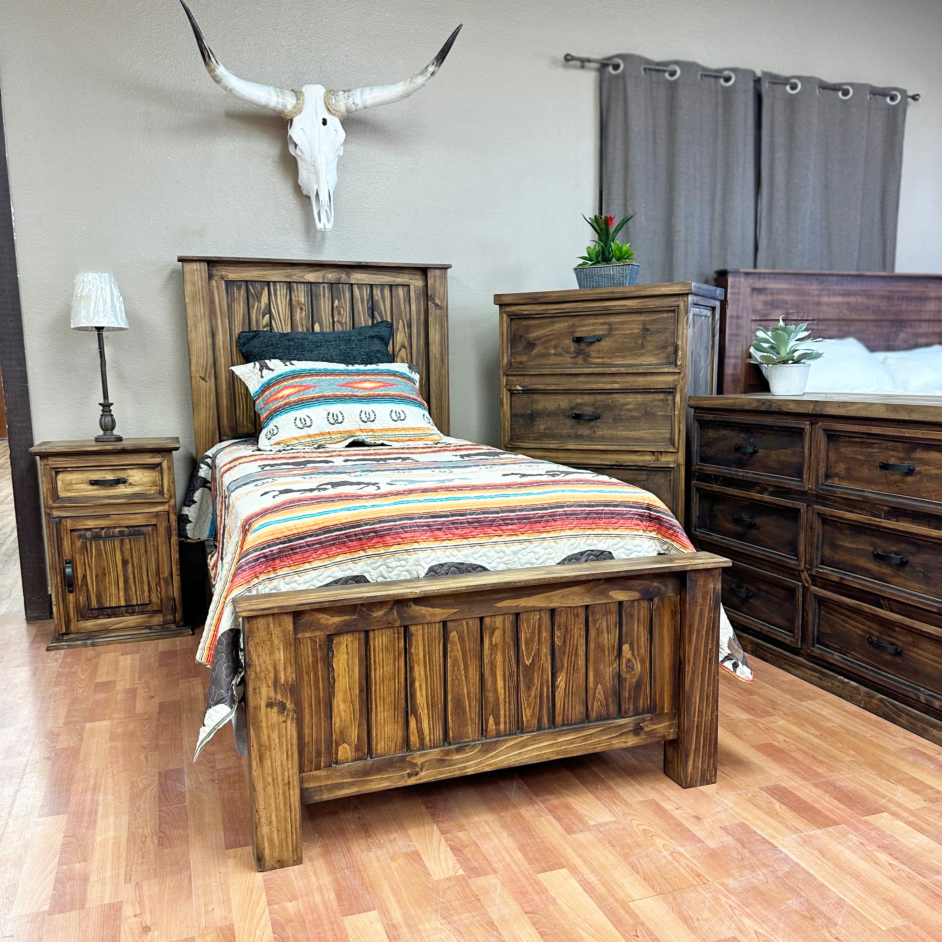 Cattle Drive Twin Bed Rustic Furniture Depot