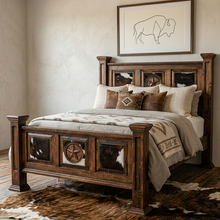 Load image into Gallery viewer, Cowhide Dark Oasis Bed