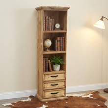 Load image into Gallery viewer, Skinny 3 Drawer Bookcase