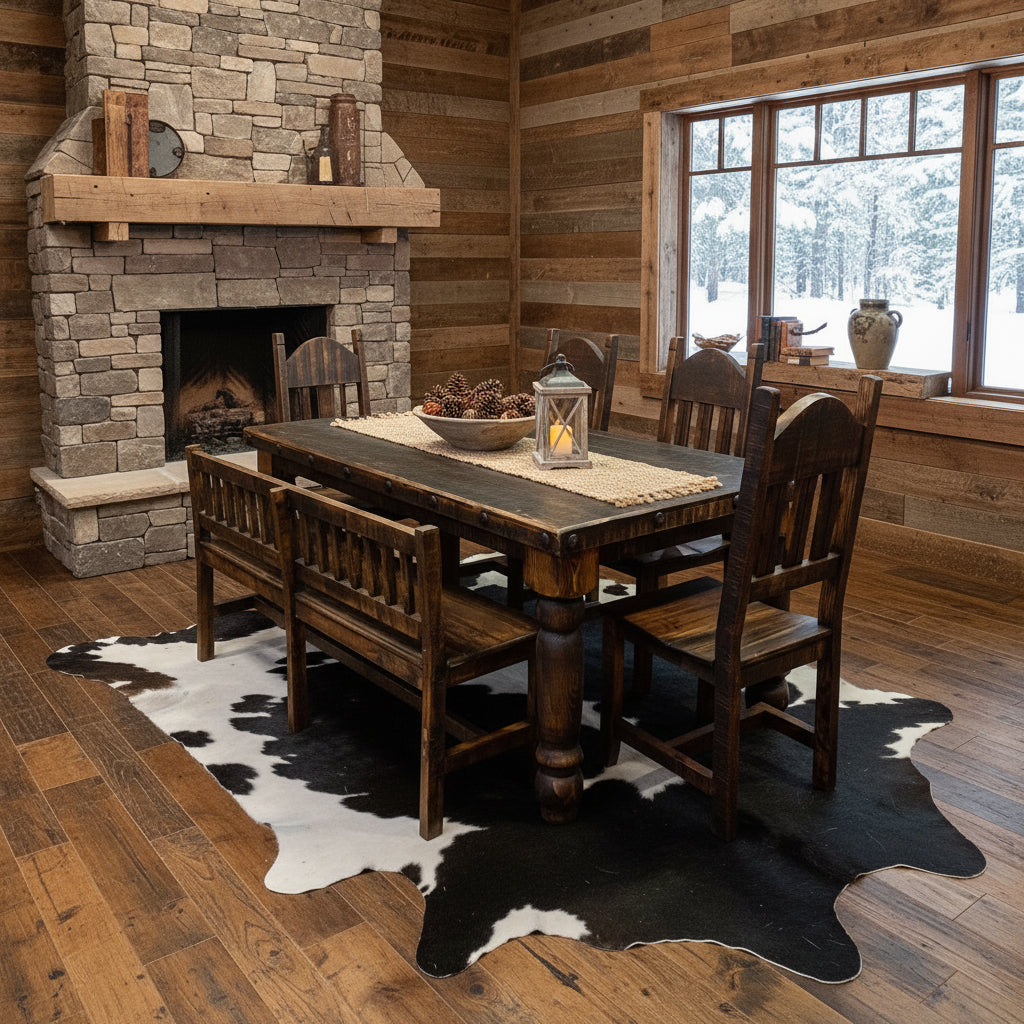 Ponderosa Deluxe Dining Set – Rustic Furniture Depot