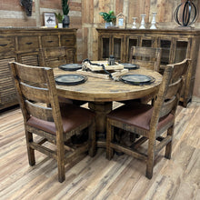 Load image into Gallery viewer, Modern Rustic Round Dining Set