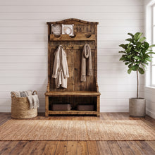 Load image into Gallery viewer, Modern Rustic Hall Tree