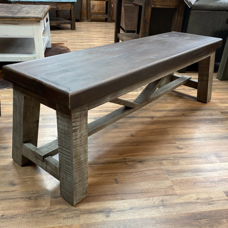 Barnhouse Trestle Bench (CLOSEOUT) Rustic Furniture Depot