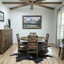 Load image into Gallery viewer, Modern Rustic Round Dining Set