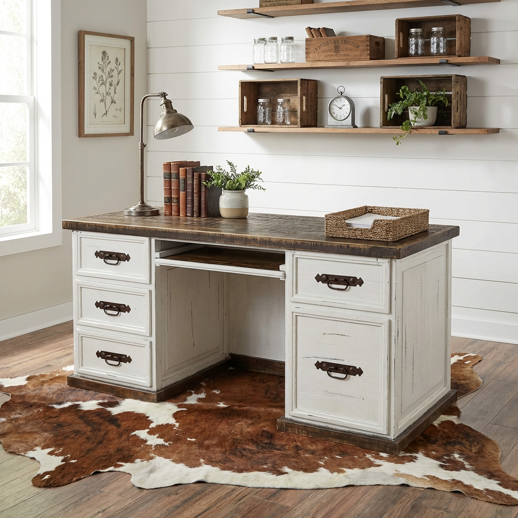Gatlinburg Executive Desk – Rustic Furniture Depot