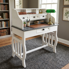 Load image into Gallery viewer, Slate 3 Drawer Writing Desk