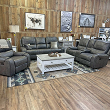 Load image into Gallery viewer, Steel Reclining Sofa Set