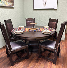 Load image into Gallery viewer, Old West 60" Round Table Set