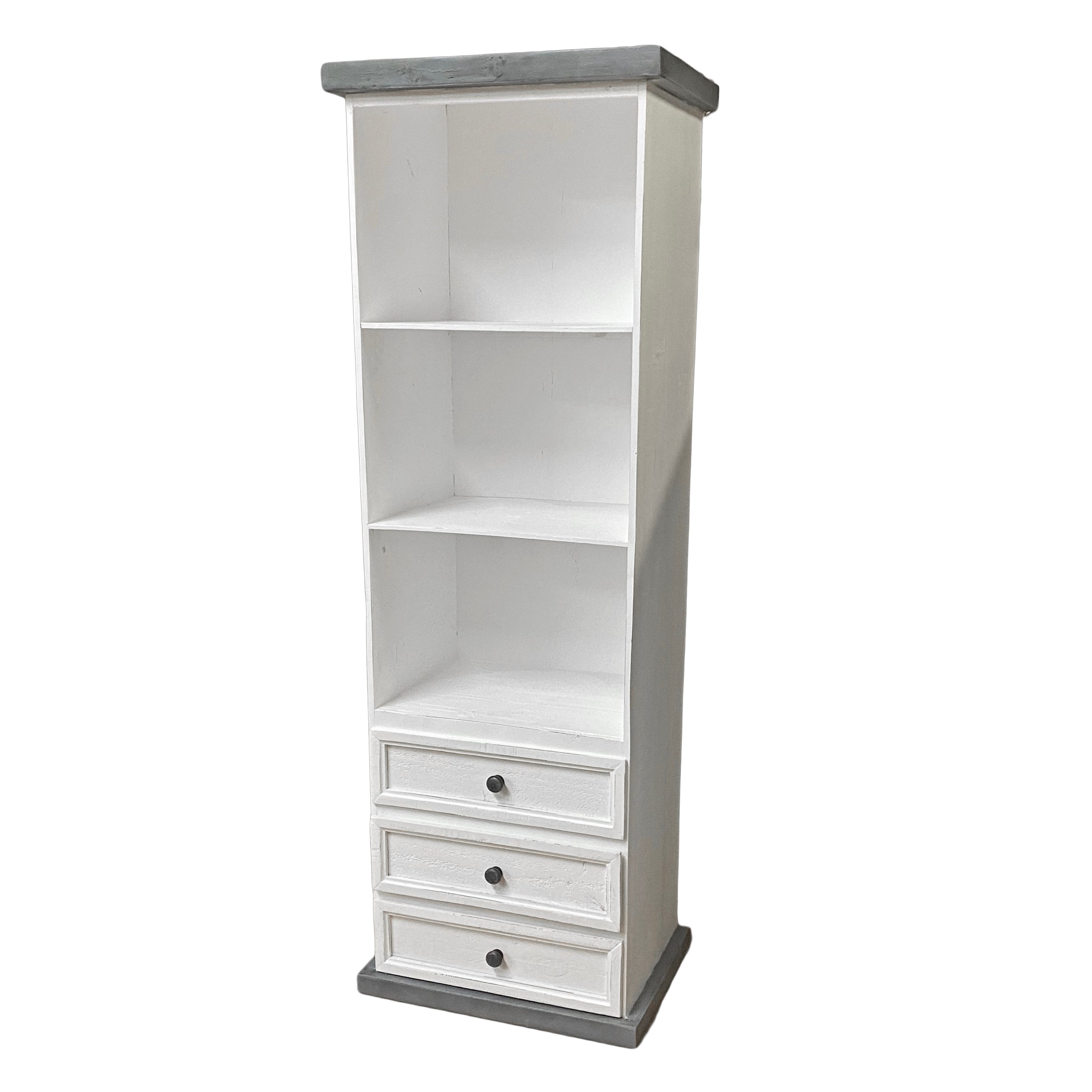 Slate Skinny Bookcase Rustic Furniture Depot