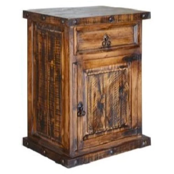 Tall rustic nightstand deals
