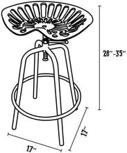 Load image into Gallery viewer, Gray Tractor Stool
