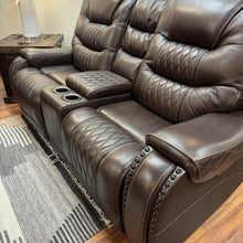 Load image into Gallery viewer, Maverick Power Leather Sofa Set
