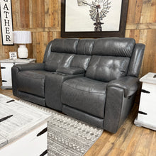 Load image into Gallery viewer, Silver Peak Power Leather Sofa Set
