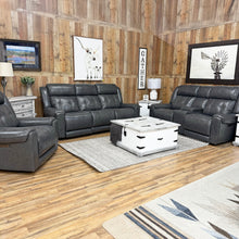 Load image into Gallery viewer, Silver Peak Power Leather Sofa Set
