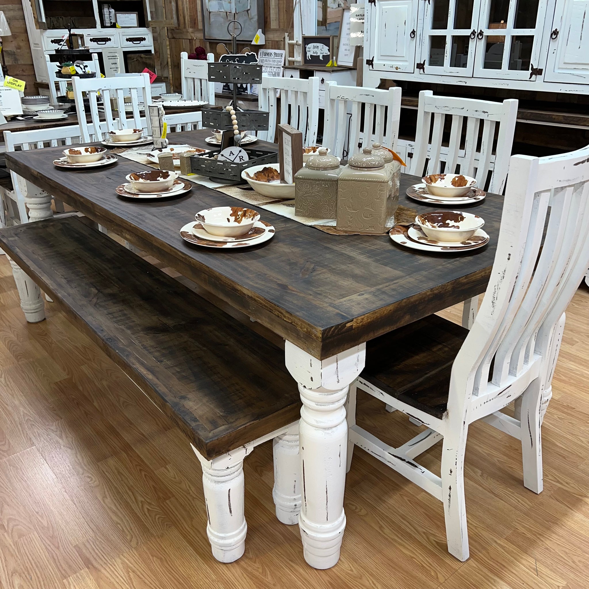 Gatlinburg 8' Dining Set – Rustic Furniture Depot