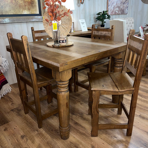 Ponderosa Round Dining Set – Rustic Furniture Depot