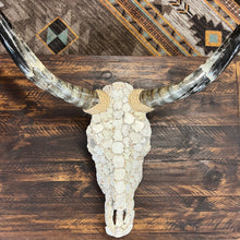 Load image into Gallery viewer, Flat Stone Cow Skull (White Flat Stone)
