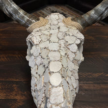 Load image into Gallery viewer, Flat Stone Cow Skull (White Flat Stone)
