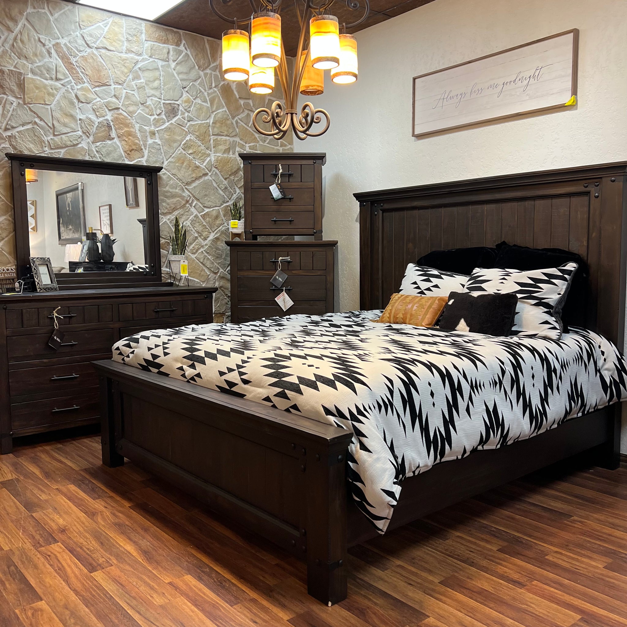 dresser and chest set Outlaw Bedroom Set – Rustic Furniture Depot