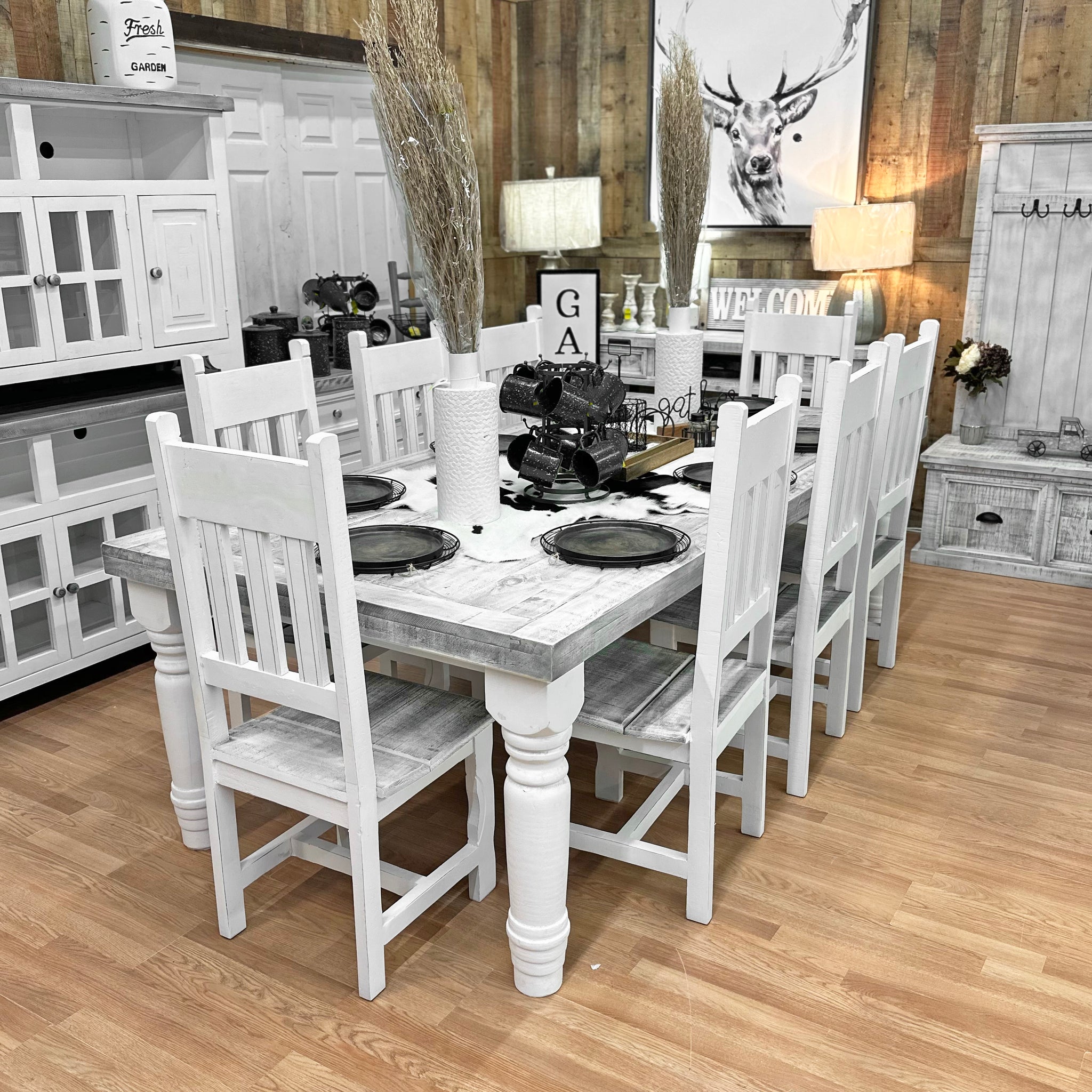 Rustic Dining Farmhouse Grey Dining Table Farmhouse Dining Square