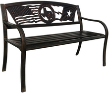 Load image into Gallery viewer, Flags Over Texas Bench
