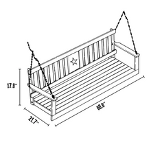 Load image into Gallery viewer, 5' Porch Swing
