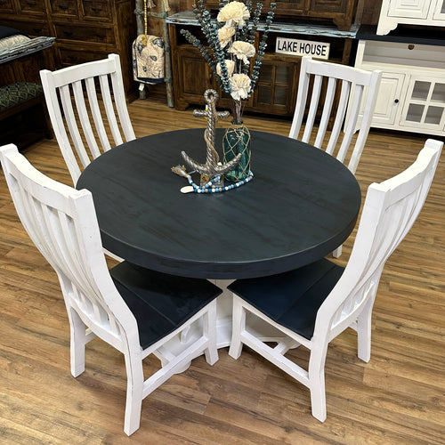 Ponderosa Round Dining Set – Rustic Furniture Depot
