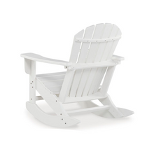 Load image into Gallery viewer, White Adirondack Rocking Outdoor Chair
