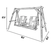 Load image into Gallery viewer, Log Swing w/ Tray

