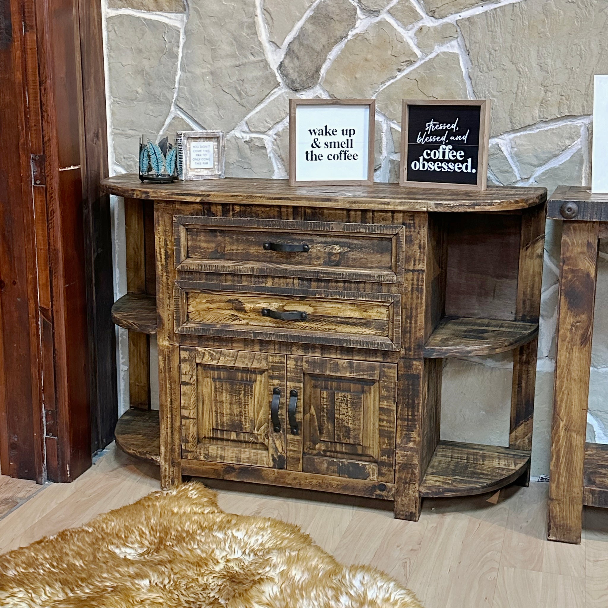 Distressed Accent Console – Rustic Furniture Depot, image size:2048x2048