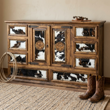 Load image into Gallery viewer, Cowhide Dresser
