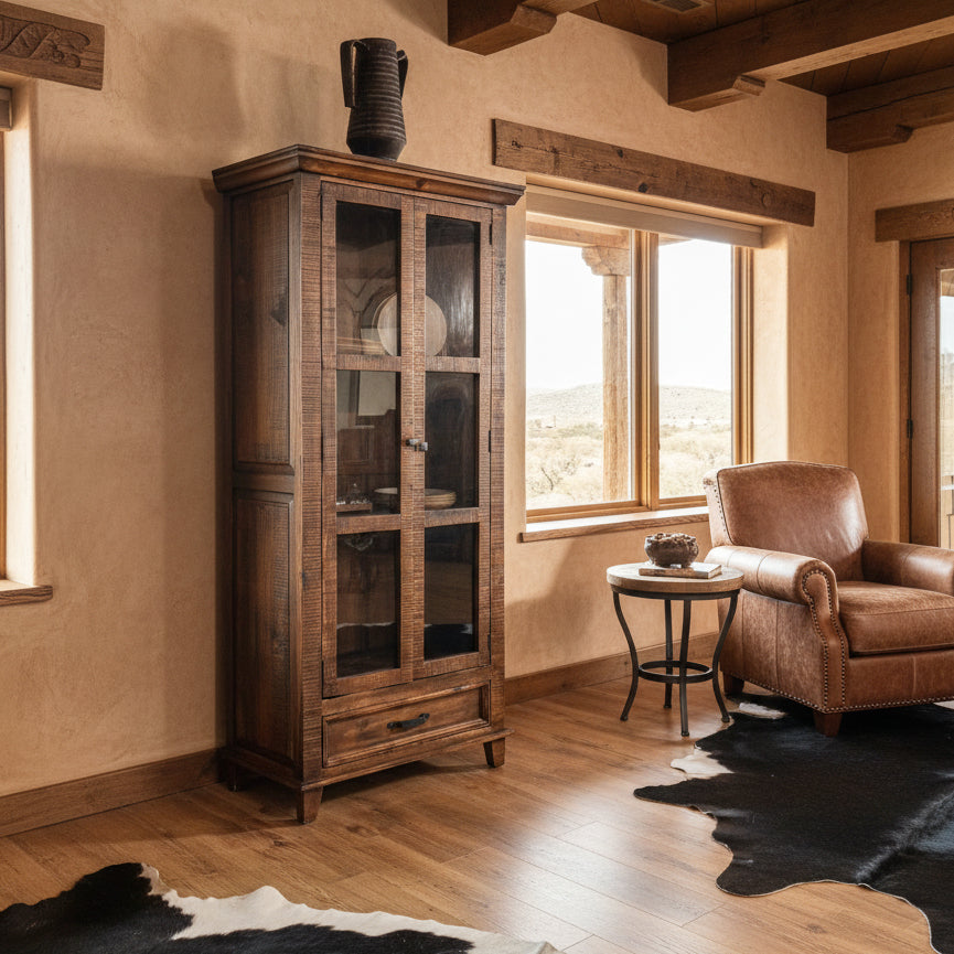 Pecos Glass hutch