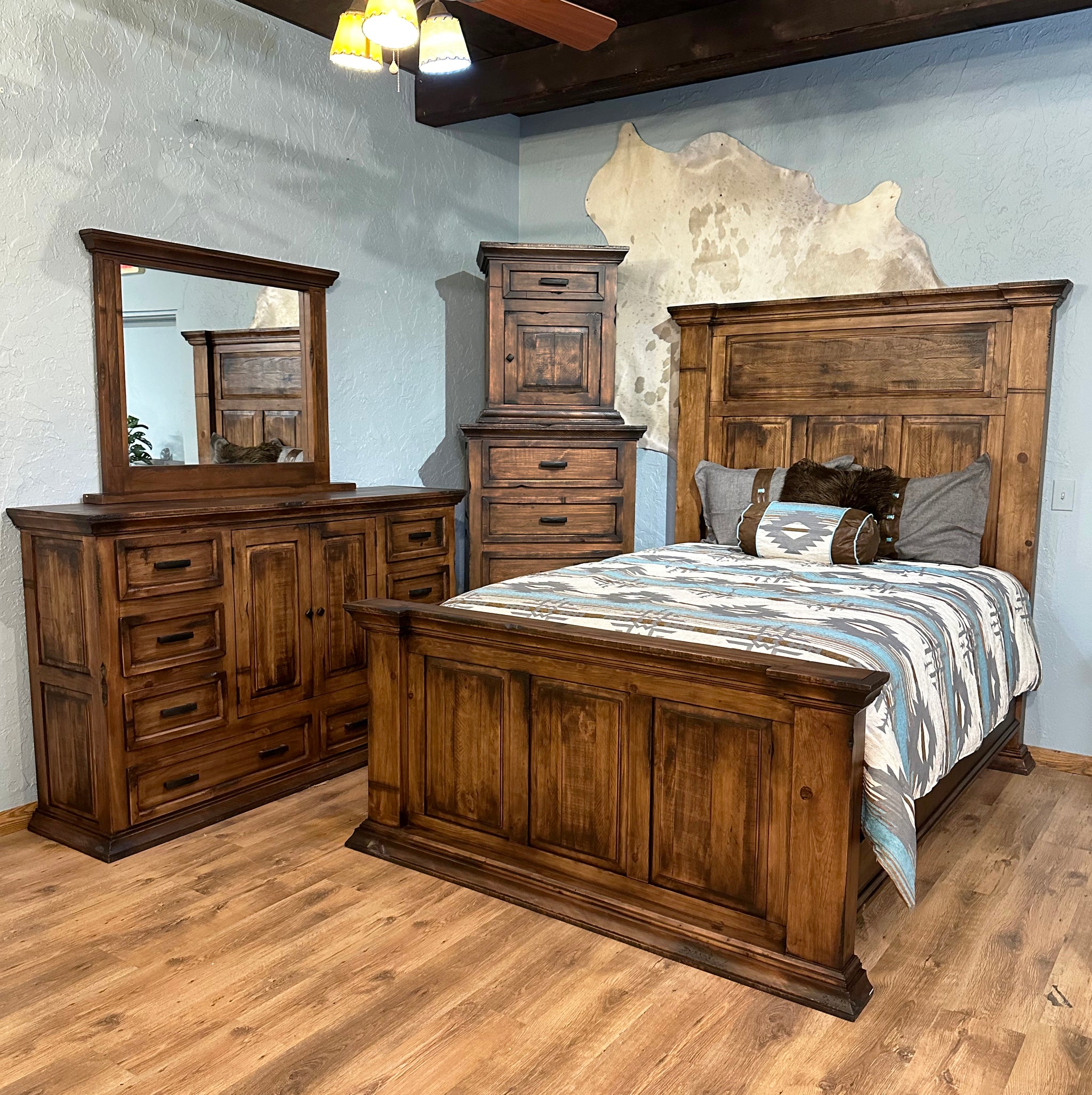 modern rustic bedroom dresser Jericho Bedroom Set – Rustic Furniture Depot