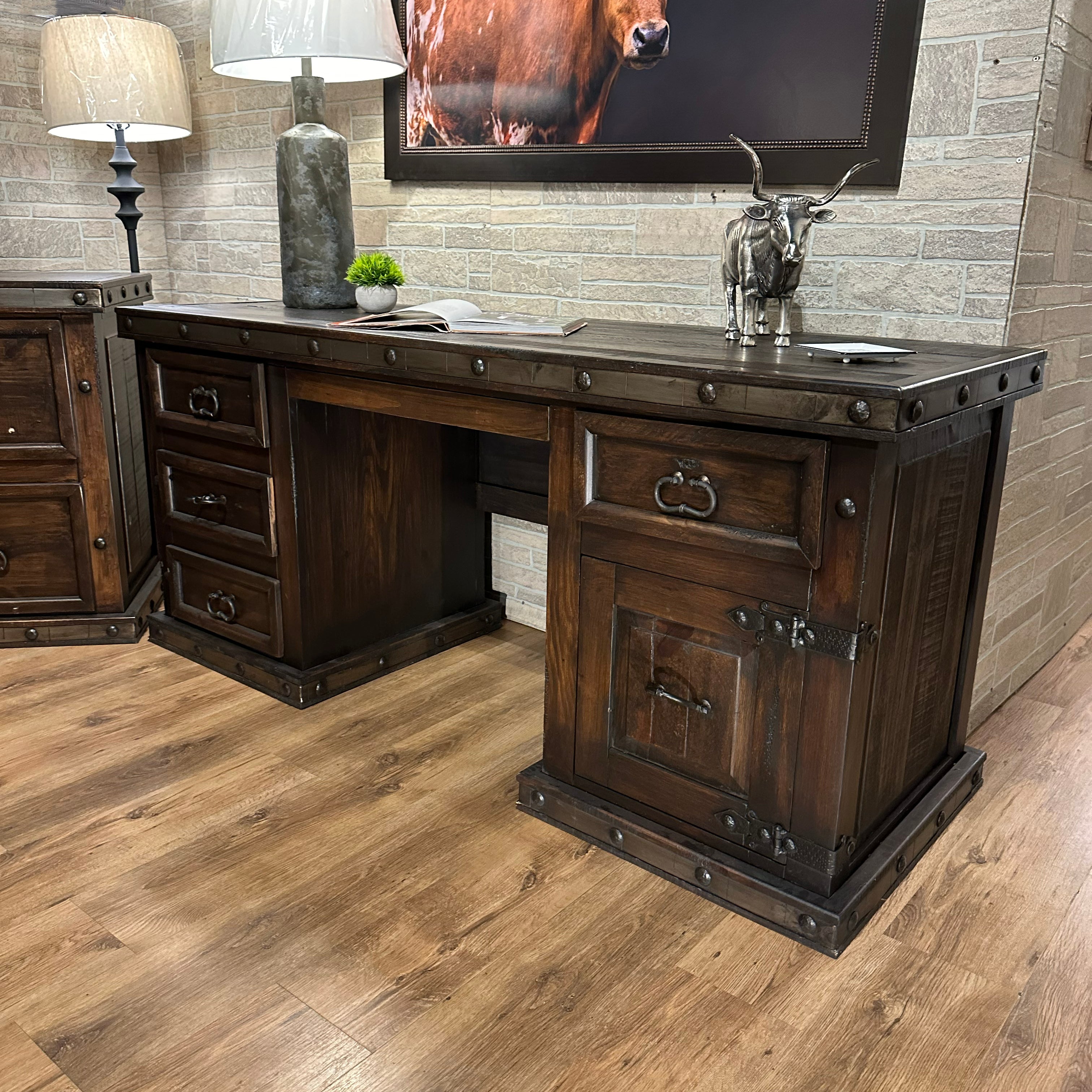 Rustic Style Computer Desk Old West Computer Desk – Rustic Furniture Depot