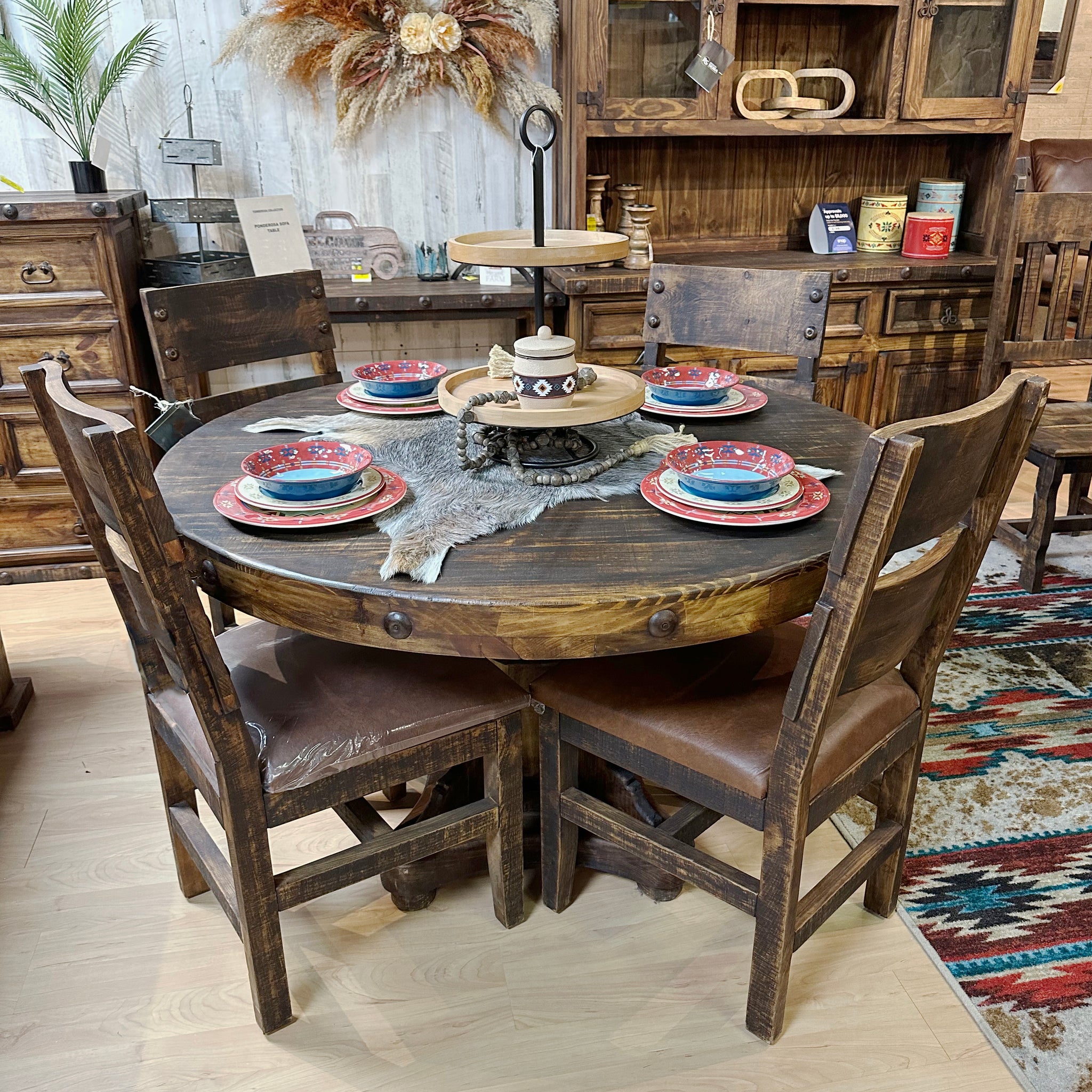 Kitchen Table And Chairs Cheap Round Dining Set Ponderosa Round