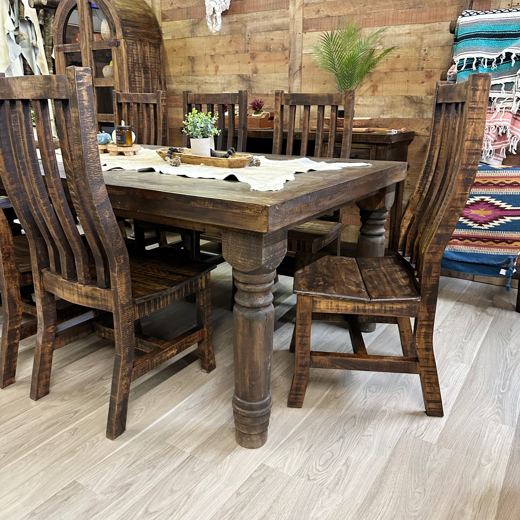 Kitchen Table Solid Wood Dining Set For Ranch 8' Dining Set