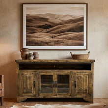 Load image into Gallery viewer, Modern Rustic 60" TV Stand
