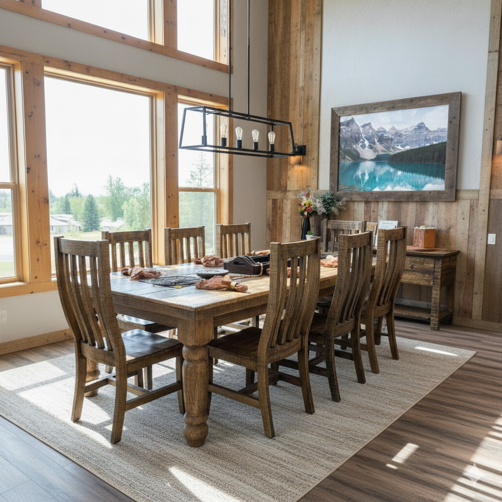Modern Rustic 8' Dining Set