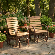 Load image into Gallery viewer, Rustic Dual Glider w/ Tray
