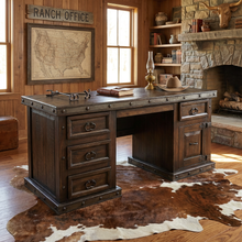 Load image into Gallery viewer, Old West Computer Desk
