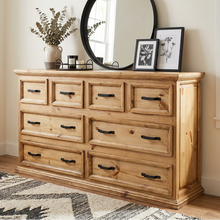 Load image into Gallery viewer, Sierra 8 Drawer Dresser
