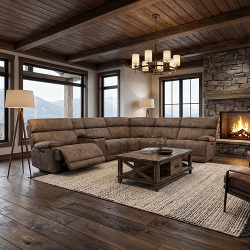 Rustic & Farmhouse Sectional Sofas | Rustic Furniture Depot