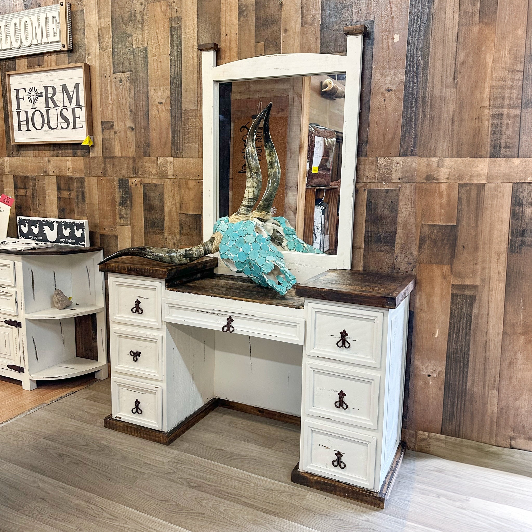 Farmhouse Vanity Rustic Furniture Depot